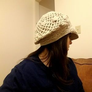 Crocheted winter hat